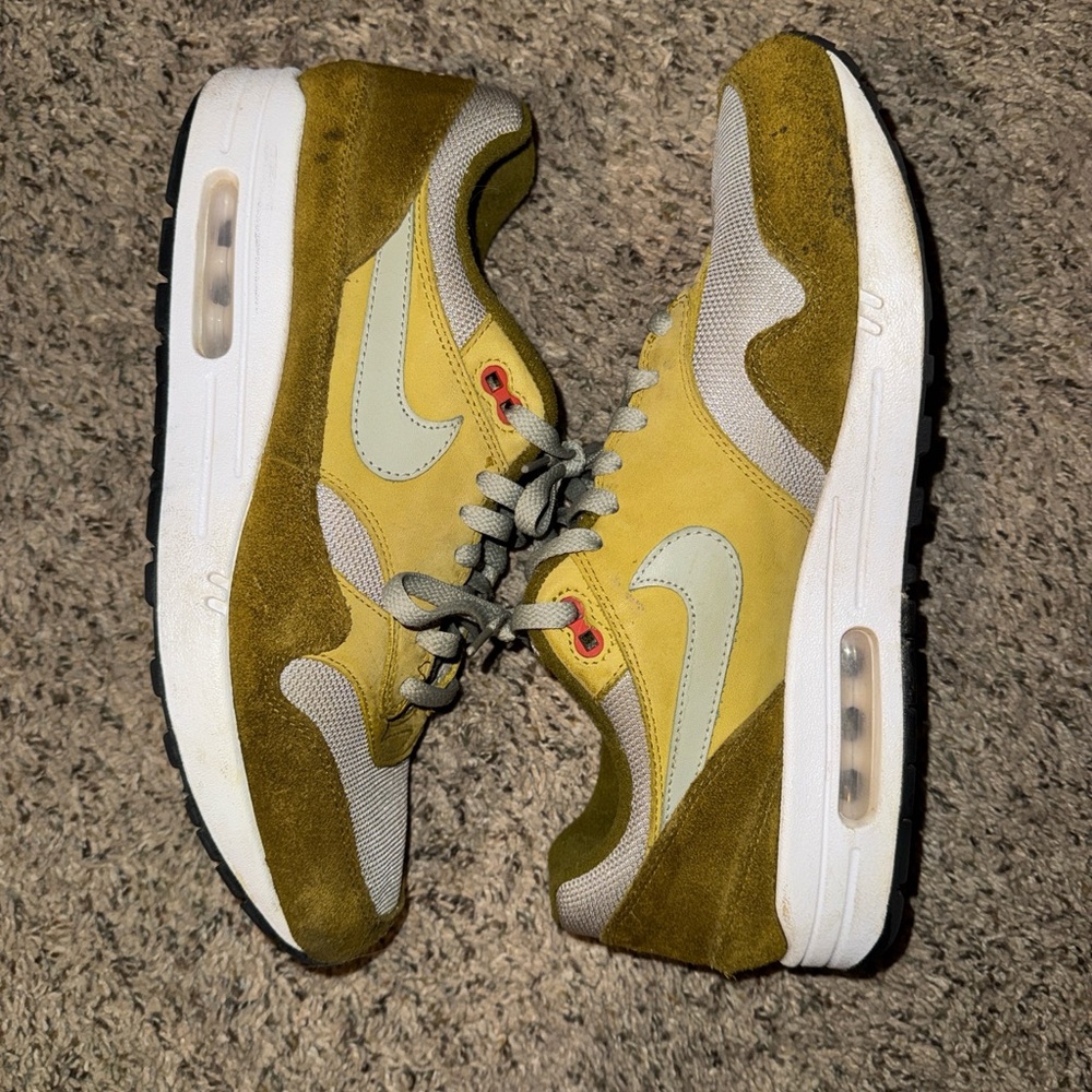 Nike Men’s Air Max 1 Curry Pack (Olive) Size 11 - Picture 4 of 8